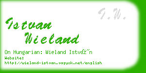 istvan wieland business card